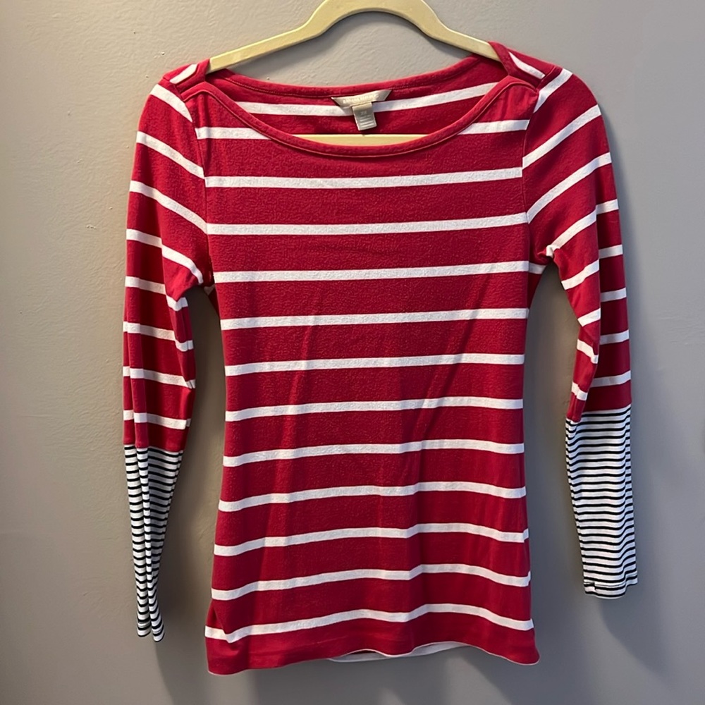 Banana Republic Long Sleeve Striped Tee XS